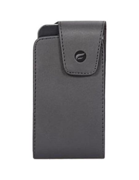 Funda de cuero negro Fonus con clip giratorio para LG