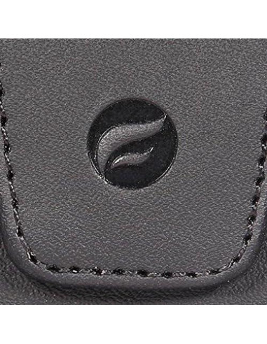 Funda de cuero negro Fonus con clip giratorio para LG