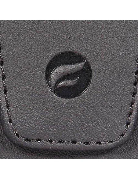 Funda de cuero negro Fonus con clip giratorio para LG