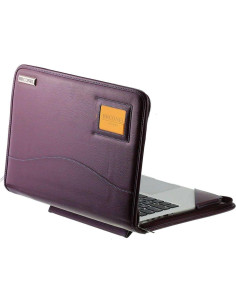 Funda Protectora de Cuero Broonel Morado para Laptop Lenovo V15 2