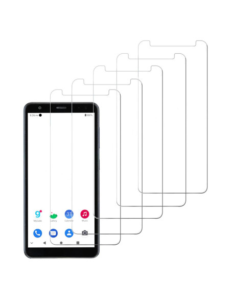 Paquete de 5 Protectores de Pantalla DAMONDY ZTE Gabb Z2 HD