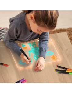 Tablero de Notas LED SOON GO 30x20 cm Acrílico Borrado en Seco 2