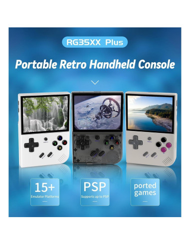 Consola de Juegos Portátil Anbernic RG35XX Plus - 5515 Juegos, HDMI, WiFi 5G