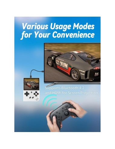 Consola de Juegos Portátil Anbernic RG35XX Plus - 5515 Juegos, HDMI, WiFi 5G