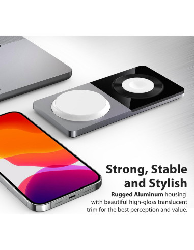 Estación de Carga 3 en 1 PETINO SAMBA PAD ULTRA Plata