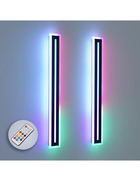 Luz de Pared Exterior 42W RGB QHIUAT 90cm Impermeable