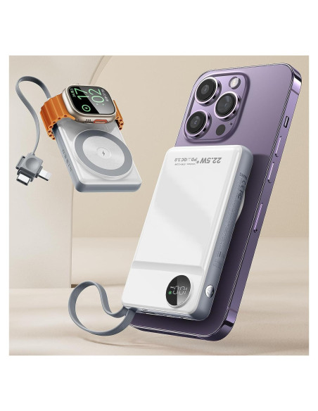 Batería Portátil Inalámbrica LISEN 10000mAh para iPhone 16