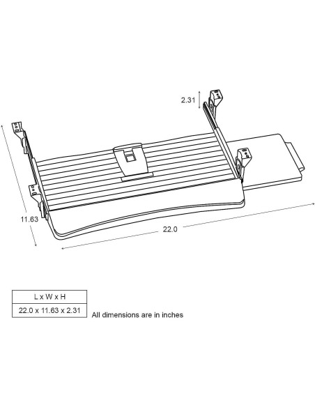 Bandeja de Teclado Ergonómica Fellowes 9140303 51.1x19.7cm