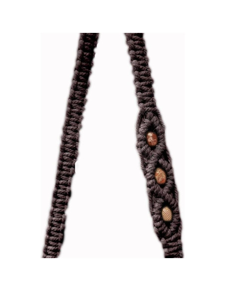 Correa de Yoga Tejida a Mano Kiido 180 cm Gris Multiusos