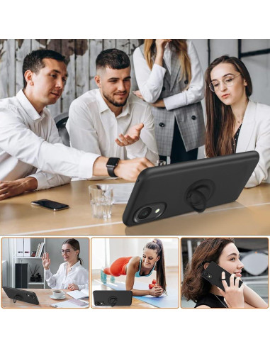 Funda Protectora Alcatel 1 2021 con Soporte y Protector de Pantalla