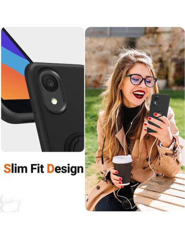 Funda Protectora Alcatel 1 2021 con Soporte y Protector de Pantalla