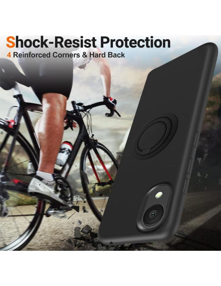 Funda Protectora Alcatel 1 2021 con Soporte y Protector de Pantalla