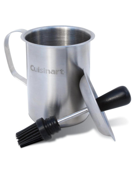 Juego de Olla para Salsa y Brocha Cuisinart 0.47L Acero Inoxidable