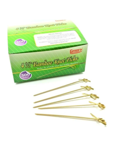 Palillos de Cóctel de Bambú Gmark 11.4 cm 300 piezas
