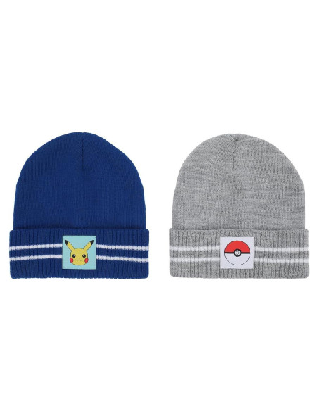 Gorras Pokemon Bioworld Pikachu y Pokeball - Paquete de 2