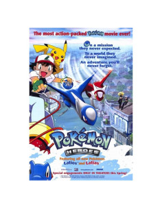 Póster de película Pokemon Heroes Masterprint 68.6x101.6 cm
