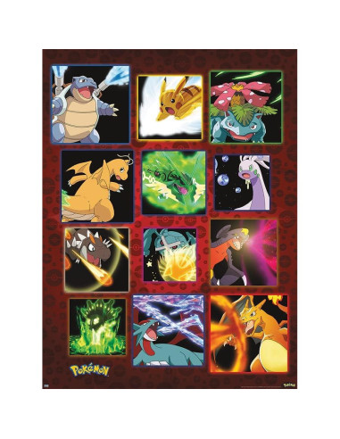 Póster Mosaicos Pokémon Trends International - 2 Pósters