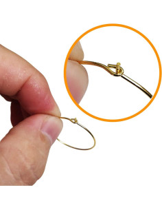 Anillos de encanto chapados en oro TTSAM para copas de vino - 100 piezas 2