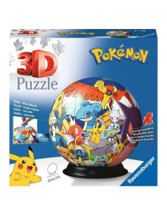 Rompecabezas 3D Ravensburger Pokémon Bola 72 Piezas 13 cm