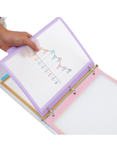 Separadores de Carpeta XUCHUN 16 Pcs Multicolor 8 Pestañas