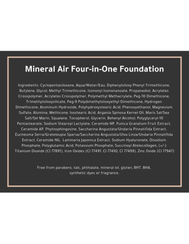 Base Cuatro en Uno Mineral Air YA-MAN 28 ml Color Medio