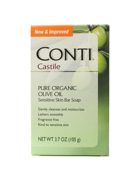 Jabón en barra de aceite de oliva orgánico Castile 4 unidades