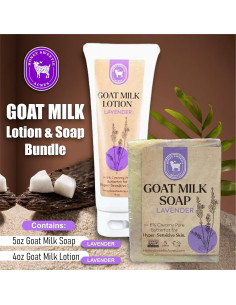 Paquete Cuidado Piel Hecho a Mano Honey Sweetie Acres - Jabón y Loción de Leche de Cabra 2