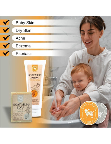 Paquete Cuidado Piel Hecho a Mano Honey Sweetie Acres 255g