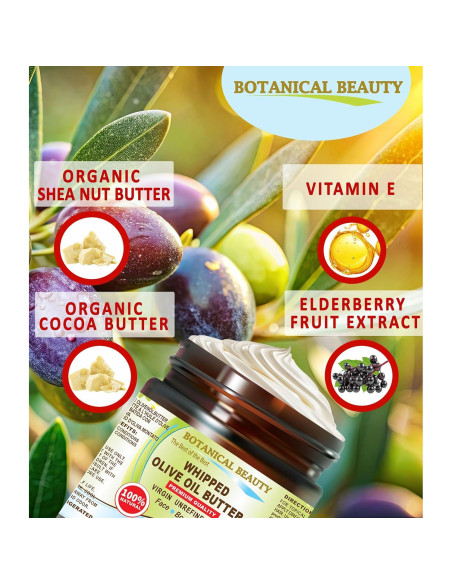 Mantequilla de Aceite de Oliva Orgánica 236.6 ml - Chateau Cosmetics