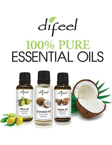 Aceite de Oliva 100% Puro Difeel 30 ml - Hidratante y Tratamiento Capilar