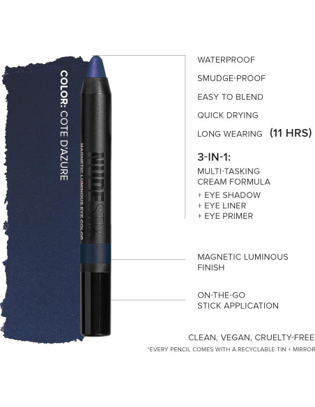 Lápiz de Color Nudestix Rocío Wap - Sombra, Delineador y Prebase