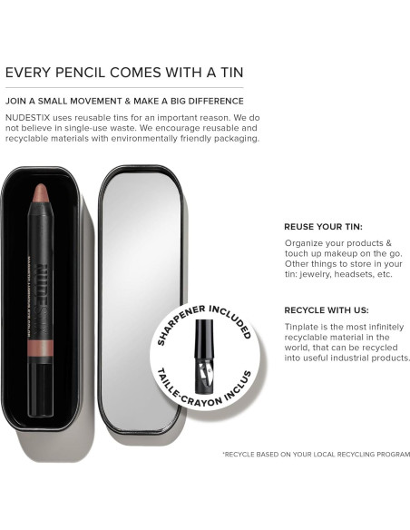 Lápiz de Color Nudestix Rocío Wap - Sombra, Delineador y Prebase
