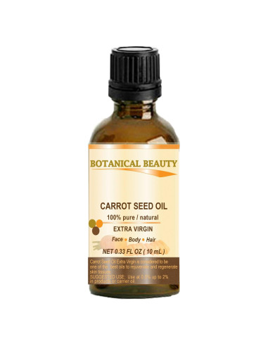 Aceite de Semilla de Zanahoria 100% Puro 10 ml - Belleza Botánica