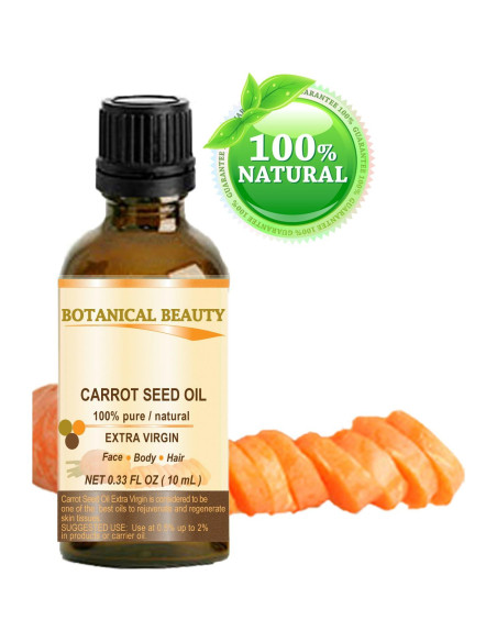 Aceite de Semilla de Zanahoria 100% Puro 10 ml - Belleza Botánica