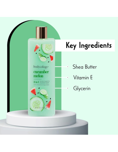 Jabón Corporal Bodycology Pepino y Melón 454 g