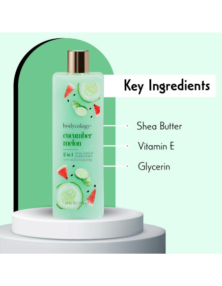 Jabón Corporal Bodycology Pepino y Melón 454 g