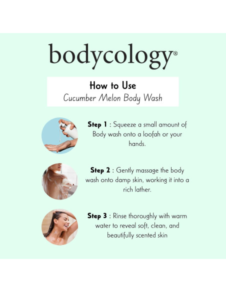 Jabón Corporal Bodycology Pepino y Melón 454 g