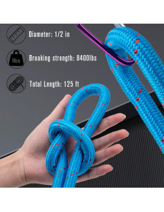 Cuerda trenzada de poliéster CMood 1.27 cm x 38.1 m 8400 kg 2