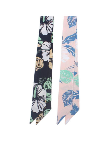 5 Bufandas de Moda para Mujer - Seda Imitada 90x5 cm