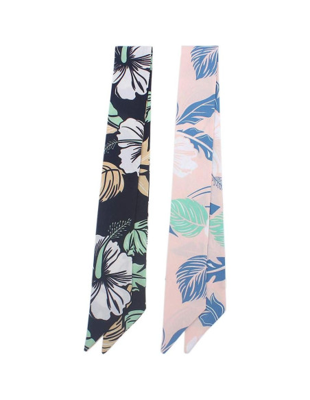 5 Bufandas de Moda para Mujer - Seda Imitada 90x5 cm