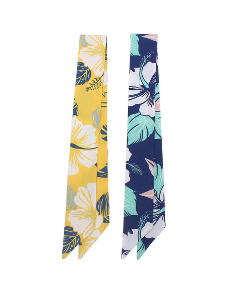 5 Bufandas de Moda para Mujer - Seda Imitada 90x5 cm