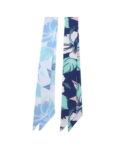 5 Bufandas de Moda para Mujer - Seda Imitada 90x5 cm