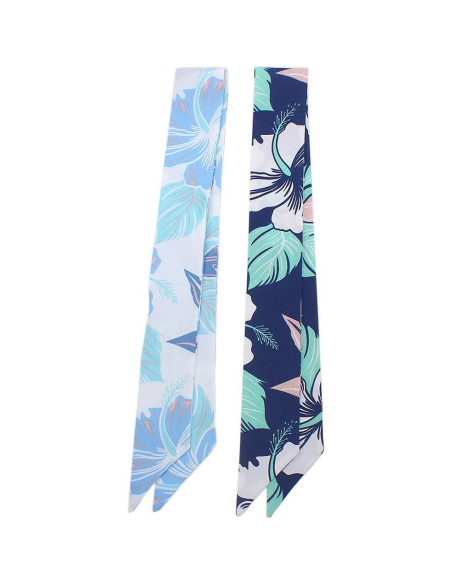 5 Bufandas de Moda para Mujer - Seda Imitada 90x5 cm