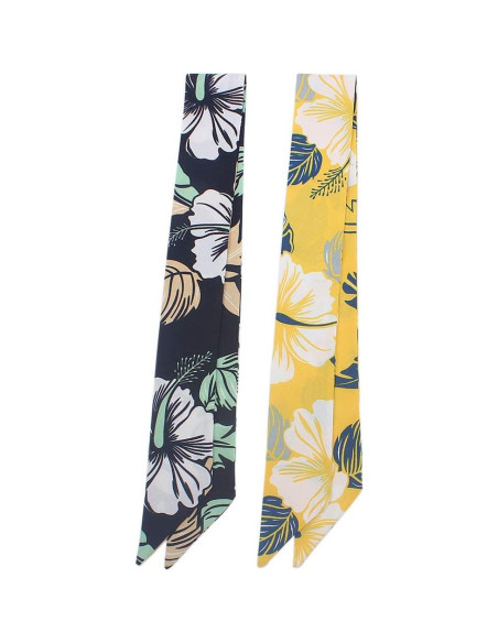 5 Bufandas de Moda para Mujer - Seda Imitada 90x5 cm