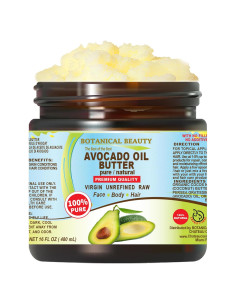Mantequilla de Aceite de Aguacate 480 ml Belleza Botánica