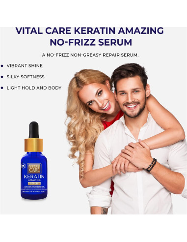 Suero Capilar Sin Frizz Vital Care 50ml - Queratina Hidratante