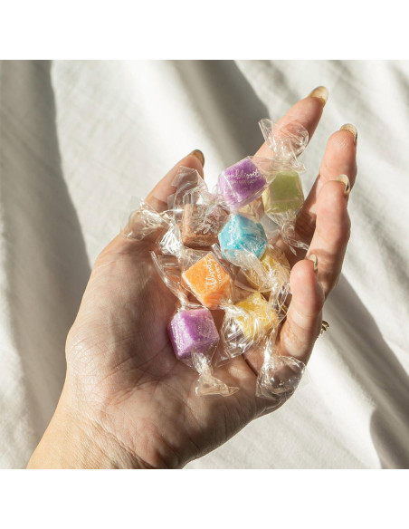 Set de 12 Cubos Exfoliantes de Azúcar Bonblissity Vainilla