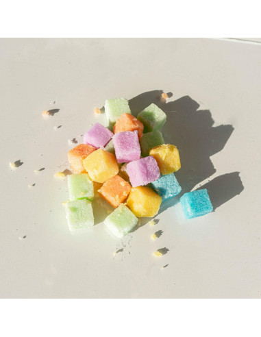 Set de 12 Cubos Exfoliantes de Azúcar Bonblissity Vainilla