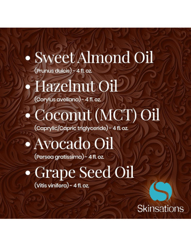 Aceites Portadores Skinsations 5x113ml - Almendra, Aguacate, Uva, Avellana, Coco MCT