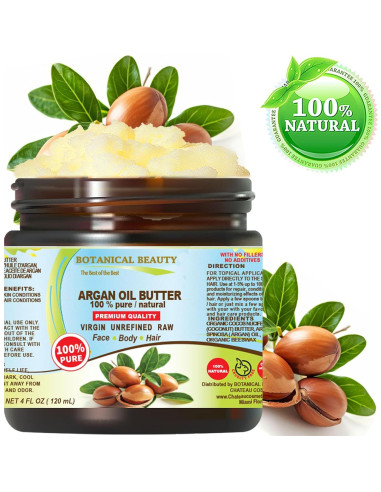 Mantequilla de Aceite de Argán Pura Natural 118 ml - Chateau Cosmetics